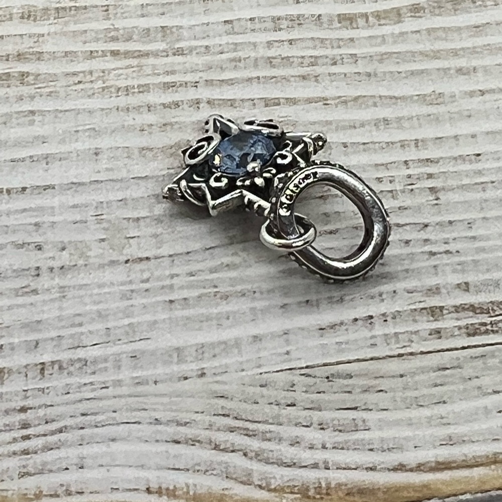 💙SOLD💙PANDORA Authentic DISNEY CINDERELLA BLUE STAR PENDANT IMPRINT S925 ALE - Picture 6 of 7